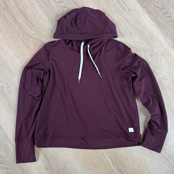 Vuori halo essential hoodie pullover dreamknit S cerise heather - Picture 4 of 7